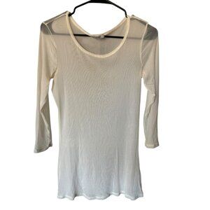 Mesmerize Women's Cream Shear Top